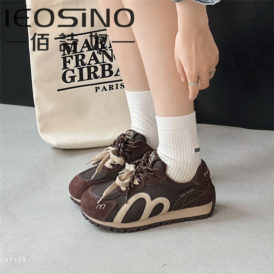 佰诗奴2025时尚软底系带德训鞋