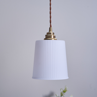 Dearlife暖居日式玻璃吊灯黄铜吊灯民宿酒吧餐厅吧台灯床头装饰灯