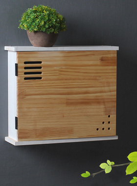 实木电表装饰箱配电箱装饰盒总开关盒电源免打孔 遮挡箱创意