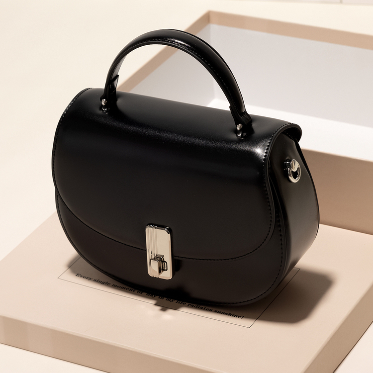 GXFMOD真皮简约马鞍包斜挎小包