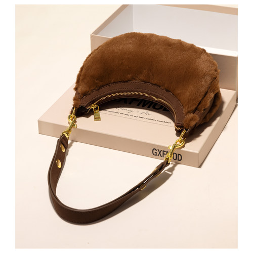 GXFMOD毛茸茸腋下包斜挎毛毛包