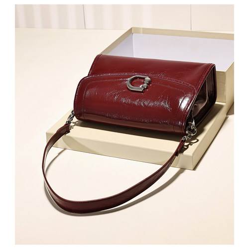 GXFMOD原创设计hobo真皮腋下包2026新款流行油蜡皮包单肩斜跨女包