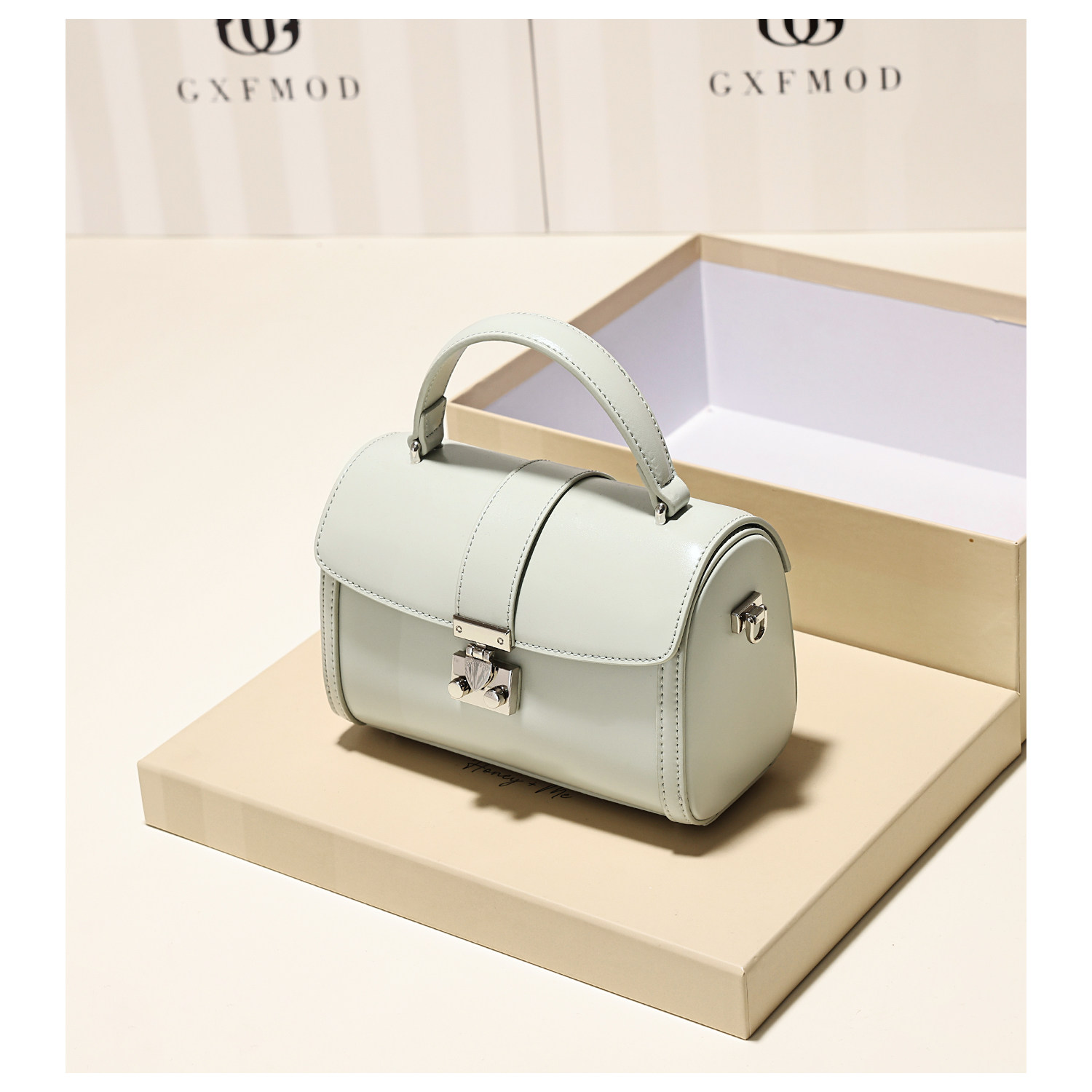 GXFMOD小众精致真皮小方包女2026新款手提包时尚潮流单肩百搭斜挎