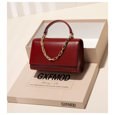 GXFMOD原创设计牛皮盒子包