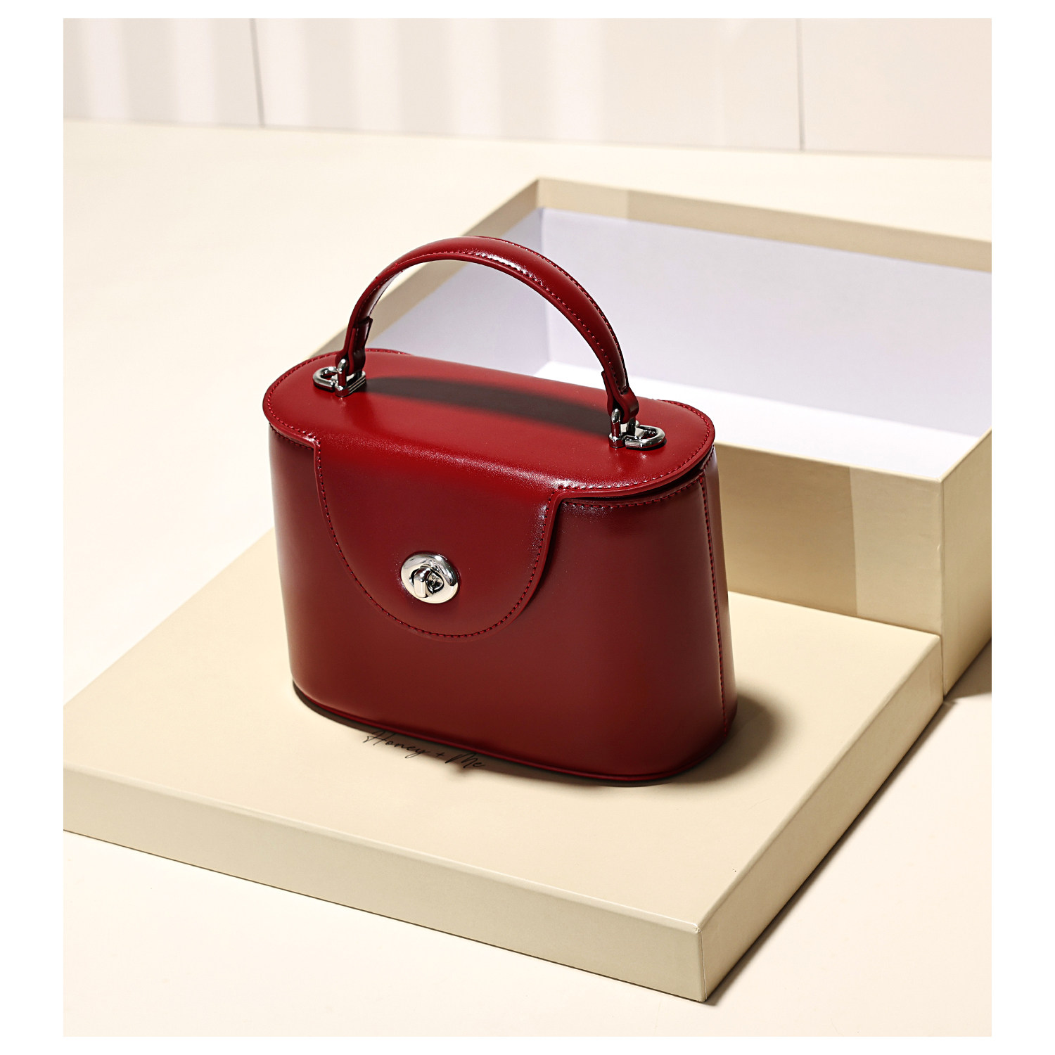 GXFMOD小众品牌真皮红色包包2025新款流行本命年包单肩手提斜挎包,箱包皮具/热销女包/男包,腋下包,淘宝优惠券,粉丝福利购,淘宝优惠卷