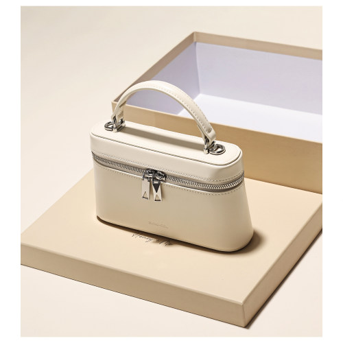 时尚真皮小方包简约小众百搭手提