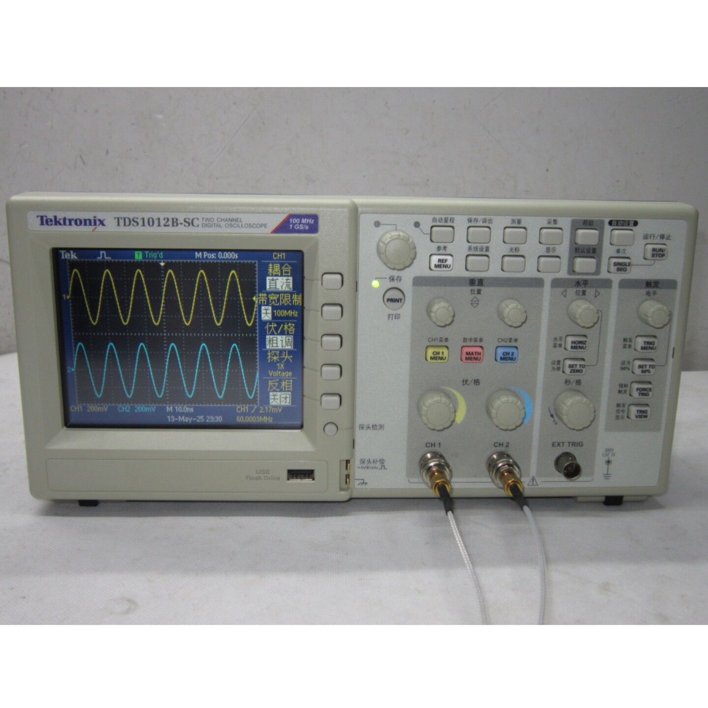 二手示波器泰克TDS1012B-SC包邮图片