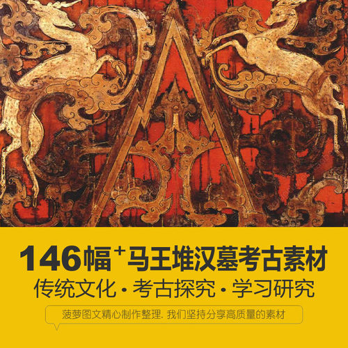 马王堆汉墓长沙博物馆辛追棺木帛书竹简考古研究学习参考电子素材
