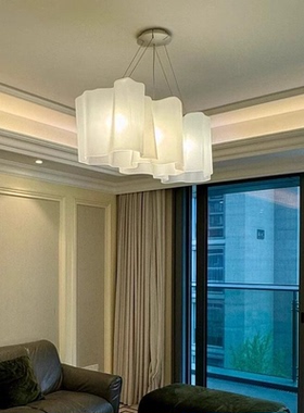 法式中古设计师logico餐厅吊灯简约客厅灯别墅云朵玻璃卧室主灯