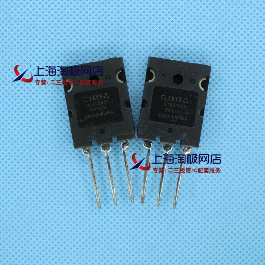 IXTK62N25P 250V 62A 35MR 390W TO3PL IXYS拆机件    热销~