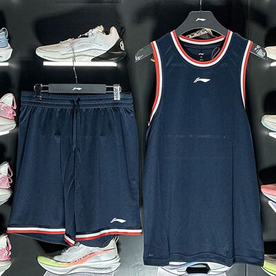 李宁CBA速干篮球比赛服套装男子A