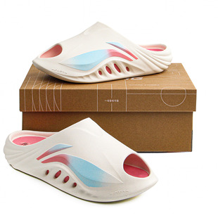 夏休闲软底运动拖鞋 李宁 25新款 SLIPPER男女情侣同款 AGAV009 SOFT