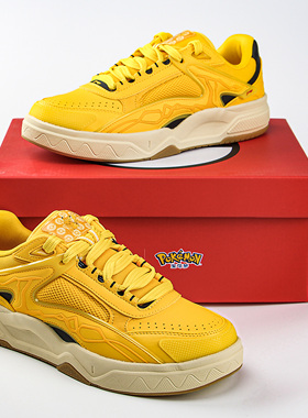 李宁休闲鞋2026新款惟吾宝可梦联名皮卡丘男女情侣运动鞋 AGCW169