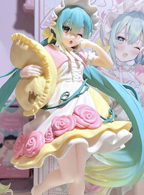 初音未来手办喜多川海梦睡美人手工景品二次元模型机箱车载造型