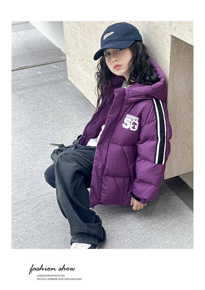 史努比Snoopy儿童羽绒服外套极寒加厚男女童时尚白鸭绒袄上衣保暖