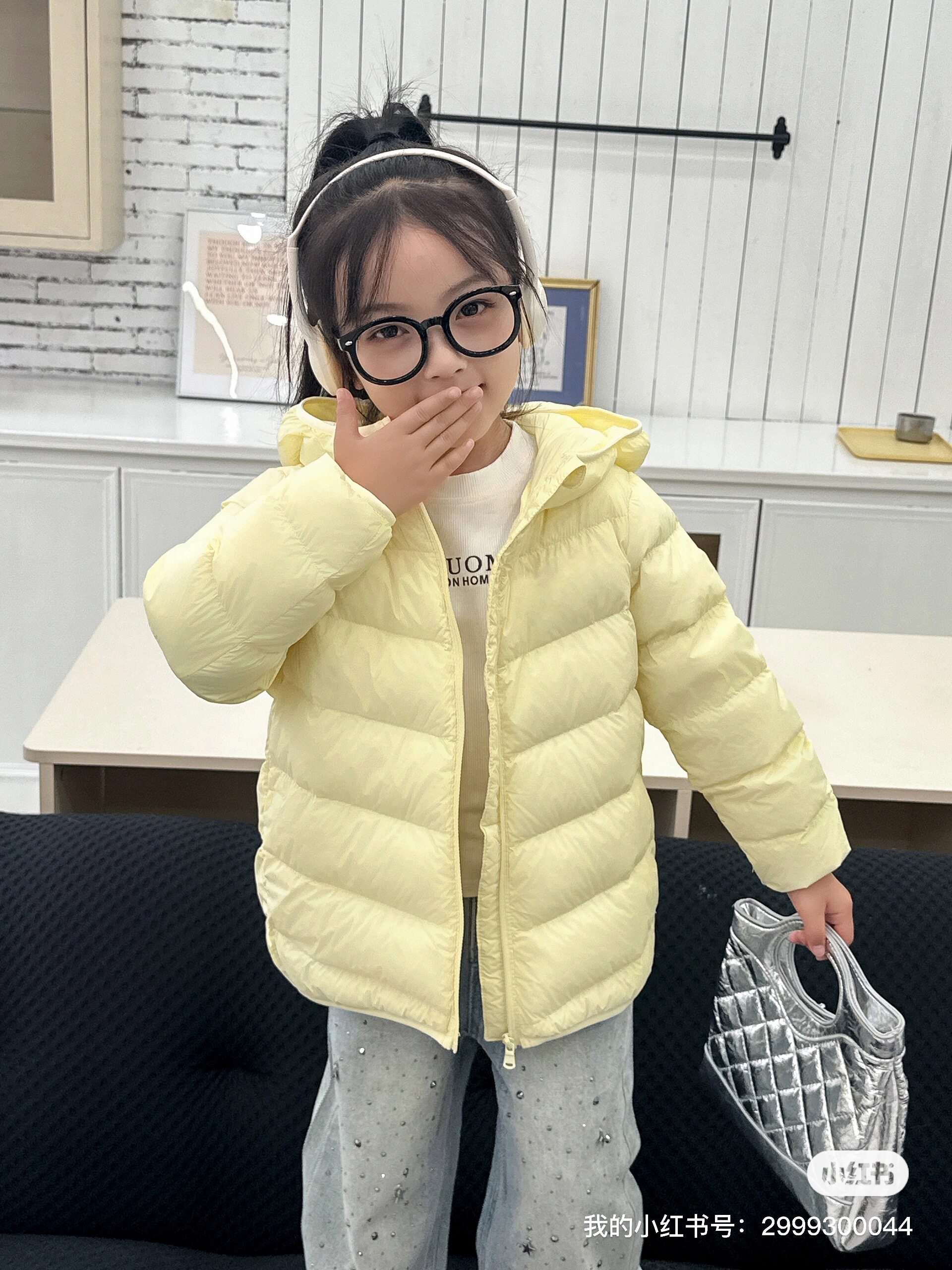史努比Snoopy儿童轻薄羽绒服男女童外套秋冬连帽上衣校服神器保暖