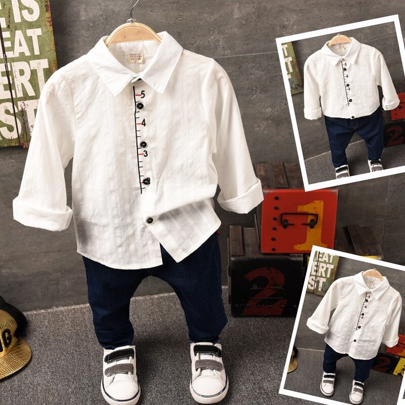 Chemise garcon à manche longue - Ref 2076331 Image 1