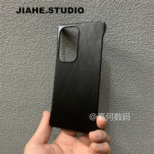 无边框蚕丝纹适用三星s25ultra手机壳s24ultra手机壳磁吸s24男s25 硬壳 保护壳轻奢商务半包贴皮轻薄简约新款