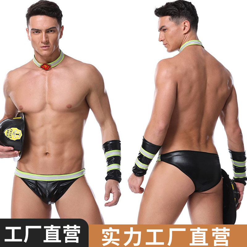 【姚心田】新款男士角色扮演制服 三点式消防员套装 夜店服装