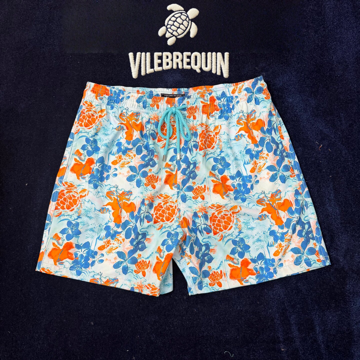 VILEBREQUIN沙滩裤男海龟内衬下水短裤三亚海边度假温泉冲浪泳裤