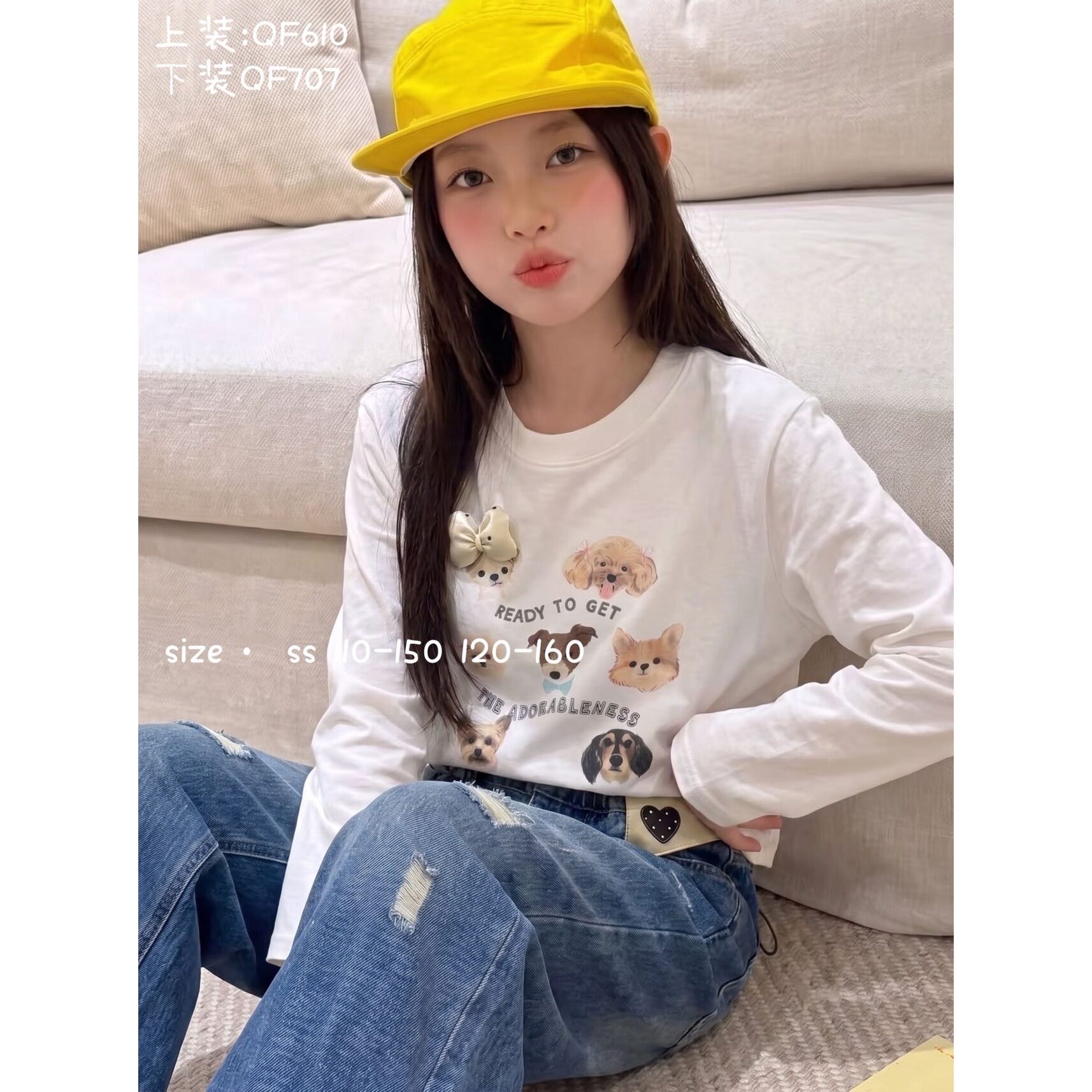女童秋季印花洋气T恤长袖