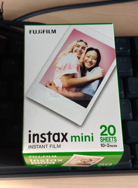 拍立得3寸相纸白边20张适用于富士mini7/7S/8/9/11/12/se/40/90