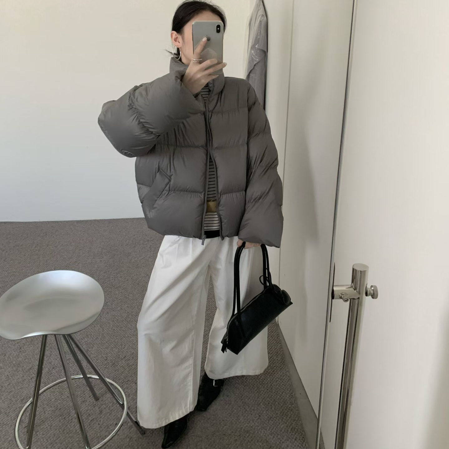 2025冬季新款韩国原版泡芙羽绒服女短款极简宽松90白鸭绒加厚外套,女装/女士精品,羽绒服,淘宝优惠券,粉丝福利购,淘宝优惠卷