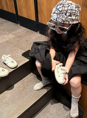 61352可爱卡通儿童休闲鞋2025秋季韩版男女童小白鞋软底防滑板鞋