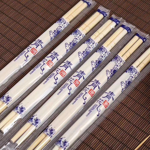 新款饭店外卖食堂专用一次性筷子竹筷家用快餐早点卫生碗筷