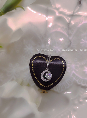 「罗纳河上的星夜纯银女项链