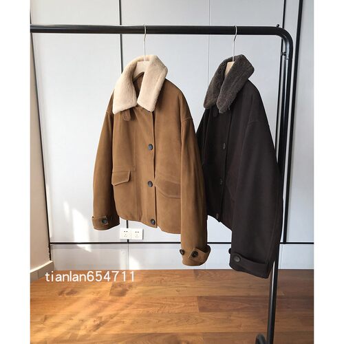 100%绵羊皮皮毛一体真皮鹅绒服