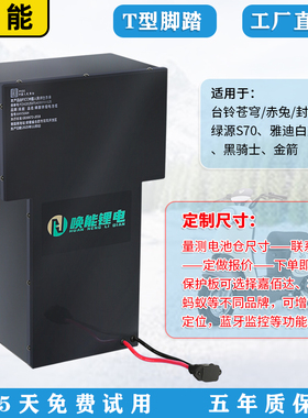 电动车锂电池60v72v51v磷酸铁锂外卖电摩电瓶30ah50AHT型仓定制