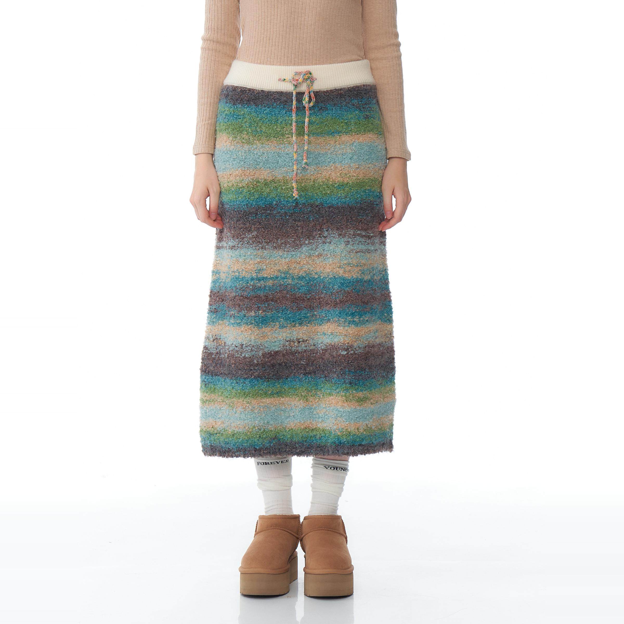 ziziFei秋冬季设计感美式复古高腰显瘦包臀条纹针织半身鱼尾裙女,女装/女士精品,半身裙,淘宝优惠券,粉丝福利购,淘宝优惠卷