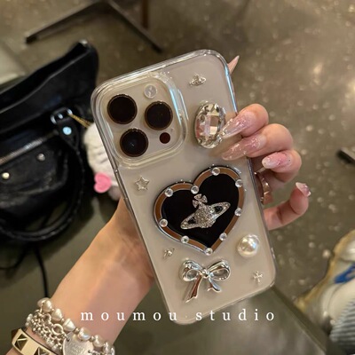 爱心水钻西太后土星华为滴胶软壳