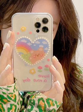 郁金香小熊三星note10 20ultra手机壳A9S A70可爱A40s A50s软壳女