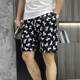 主推夏季新款男士大码时尚潮流休闲沙滩裤XZ313B-1-DK02-P25，男装休闲裤，星座313B-2