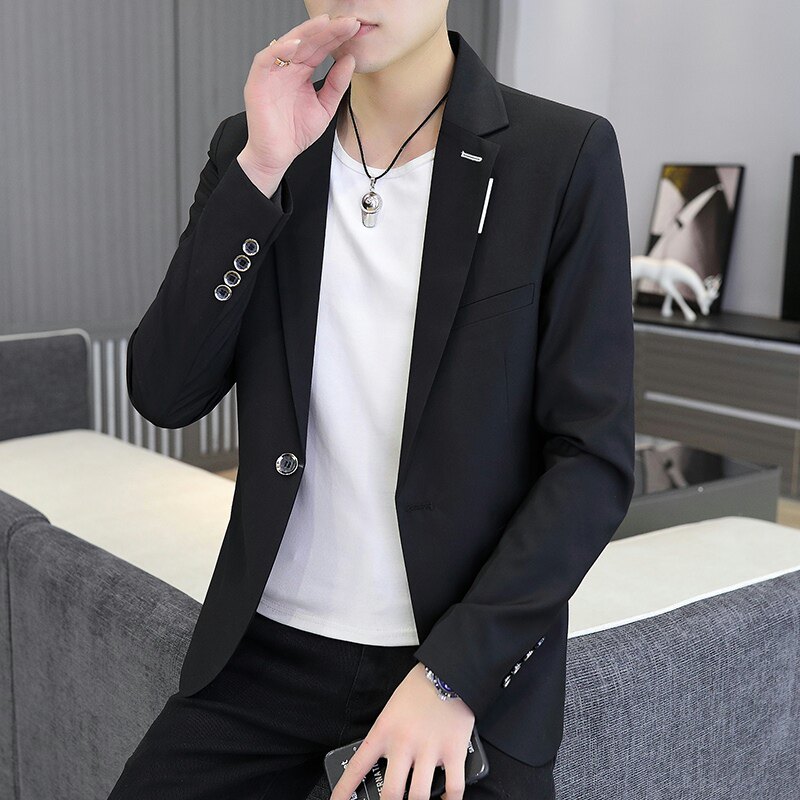 西装男秋季新款时尚休闲小西服外套XZ313B-1-XF2882-P90图片