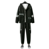 秋冬新款工装男潮流休闲加绒加厚套装XZ313B-1-A80115-P105，男装休闲套装，星座313B-2