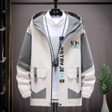 2021秋季潮流ins男士时尚连帽工装夹克外套XZ313B-1-JK028-P60，男装夹克，星座313B-2