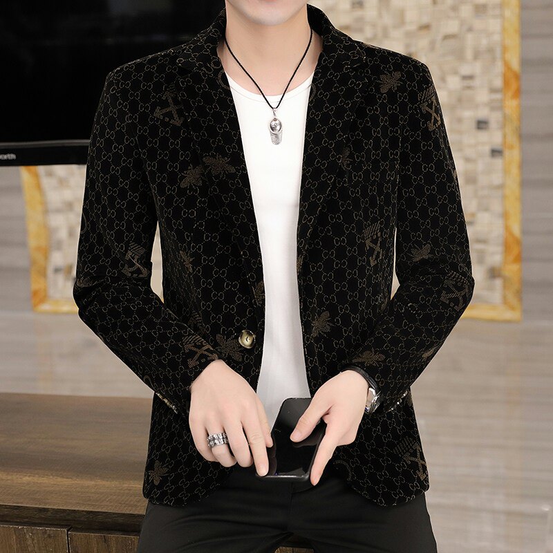 2021秋季高品质男士修身休闲小西服外套上衣XZ313B-1-XF353-P90,男装夹克,星座313B-2