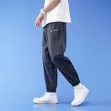 2021秋季新款时尚休闲裤男港风潮流束脚九分裤XZ313B-1-K5001-P45，男装休闲裤，星座313B-2