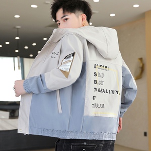 主推款秋季新款夹克青少年休闲百搭连帽外套XZ313B-1-NS08图片