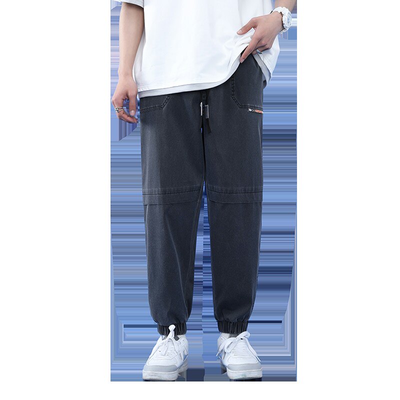 2021秋季新款时尚休闲裤男潮流束脚九分裤XZ313B-1-K5001-P45,男装休闲裤,星座313B-2