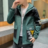 夹克男秋季潮流ins男士时尚连帽工装外套XZ313B-1-JK1201-P60，男装夹克，星座313B-2