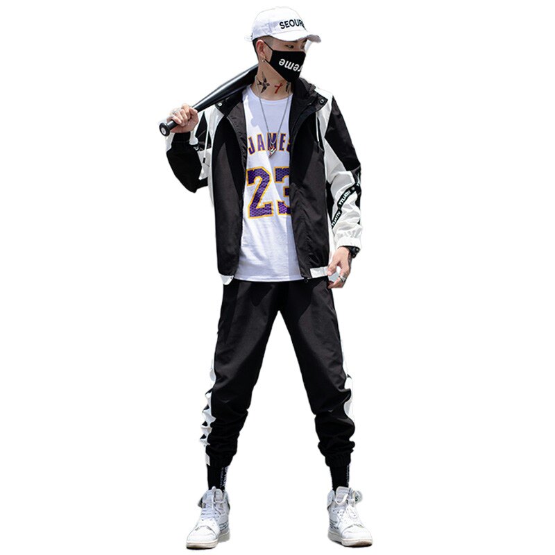 2021秋季新款男士时尚休闲套装两件套XZ313B-1-T80108-P80,男装休闲套装,星座313B-2