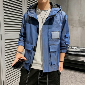 秋季新款男士时尚变色连帽工装夹克外套XZ313B-1-J图片