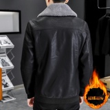 2021冬加绒加厚皮衣青年机车服皮夹克外套XZ313B-1-PY1902-P120，男装皮衣，星座313B-2
