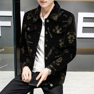 秋季新款高品质灯芯绒男士休闲小西服上衣外套XZ313B-1-XF351-P85图片