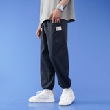 秋季新款港风休闲裤男时尚潮流束脚九分裤XZ313B-1-K5002-P45，男装休闲裤，星座313B-2