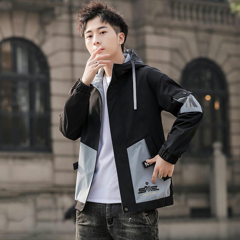 JK05-P60XZ313B-1秋季新款潮流ins男士时尚连帽工装夹克2021,男装夹克,星座313B-2